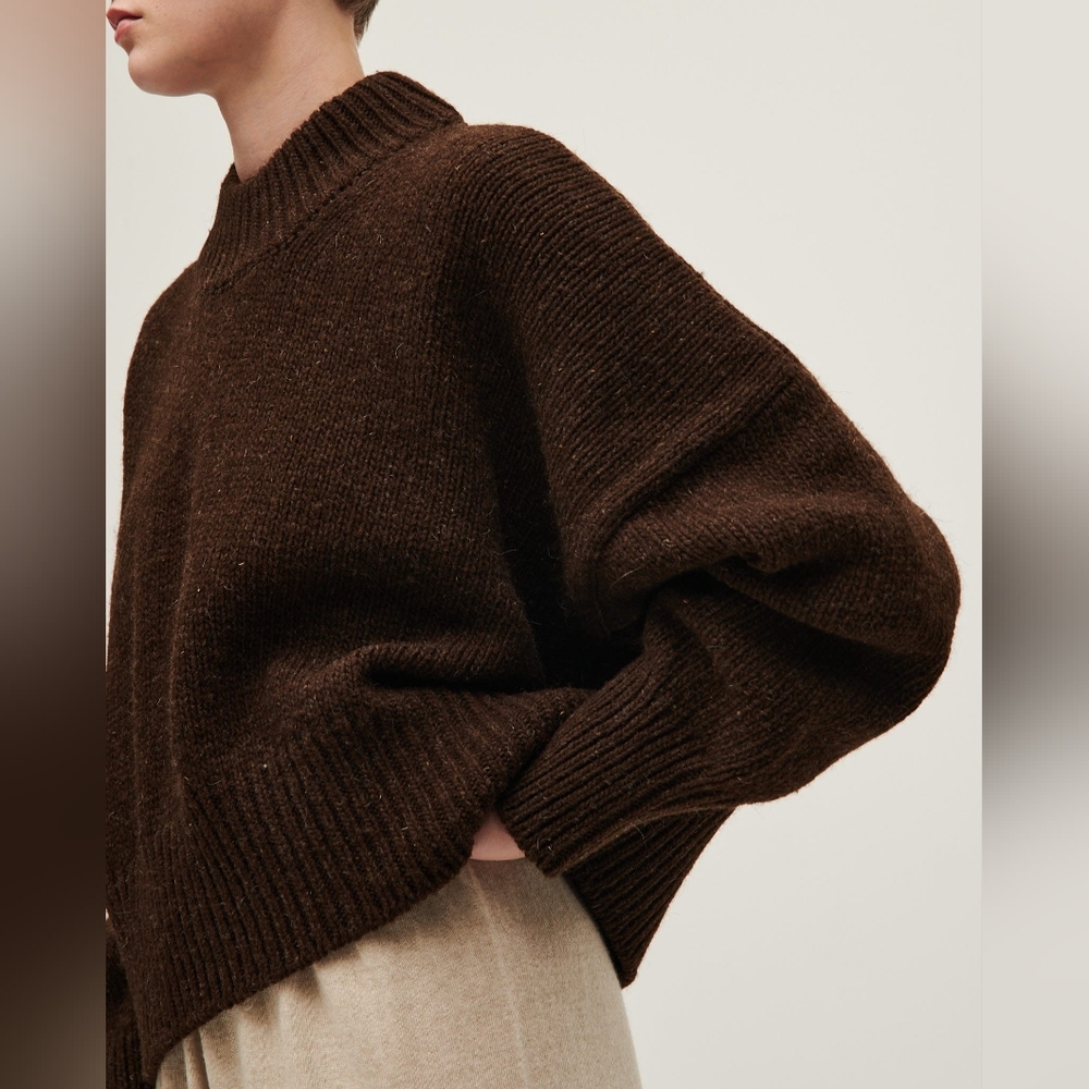 Babaa Jumper no 15 in color Earth, wool - Picture 4 of 12